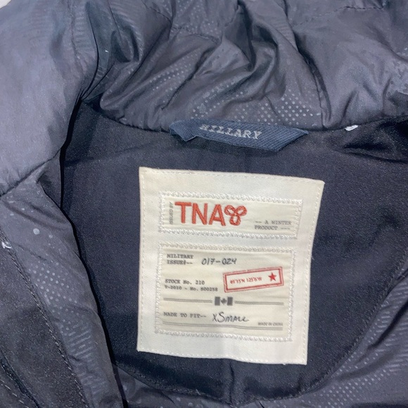 Xs black tna winter coat with hood - Picture 4 of 10